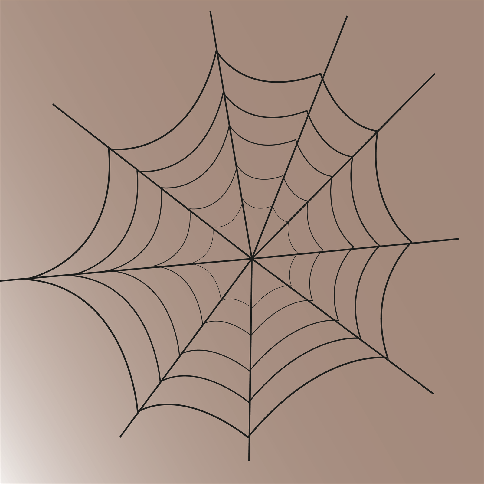 Uma grande teia de aranha
