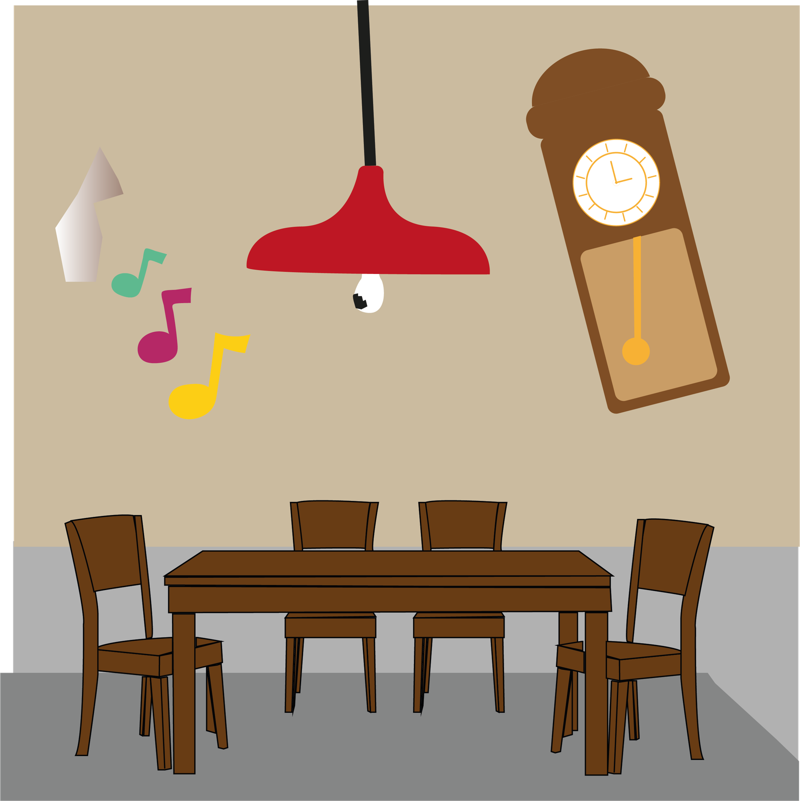 Sala de jantar da Casa da Fresta Encantada