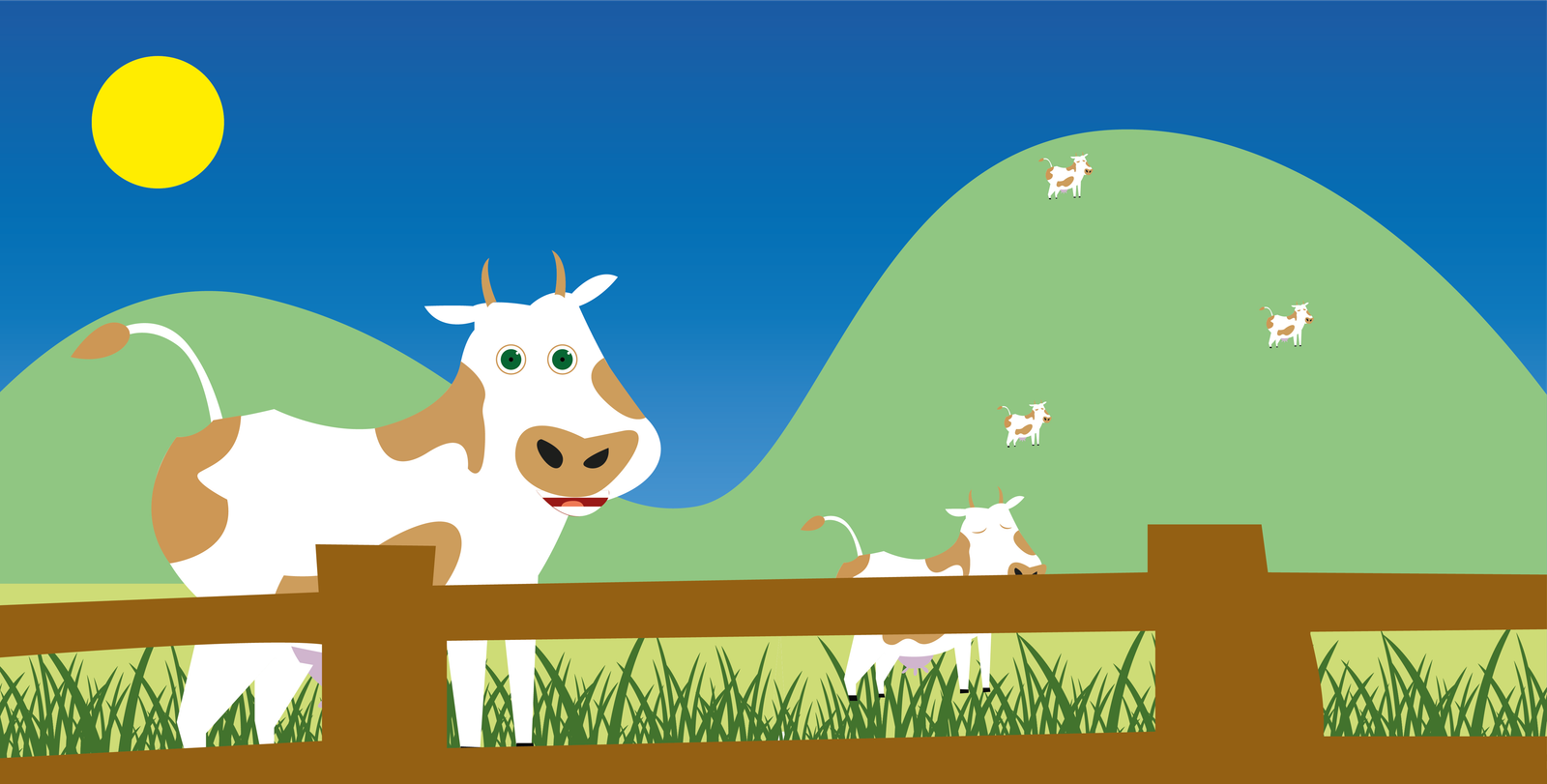 Vacas no caminho