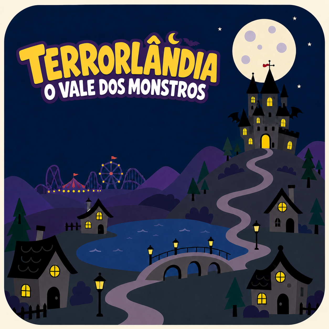 Capa do gamebook Terrorlândia — O Vale dos Monstros